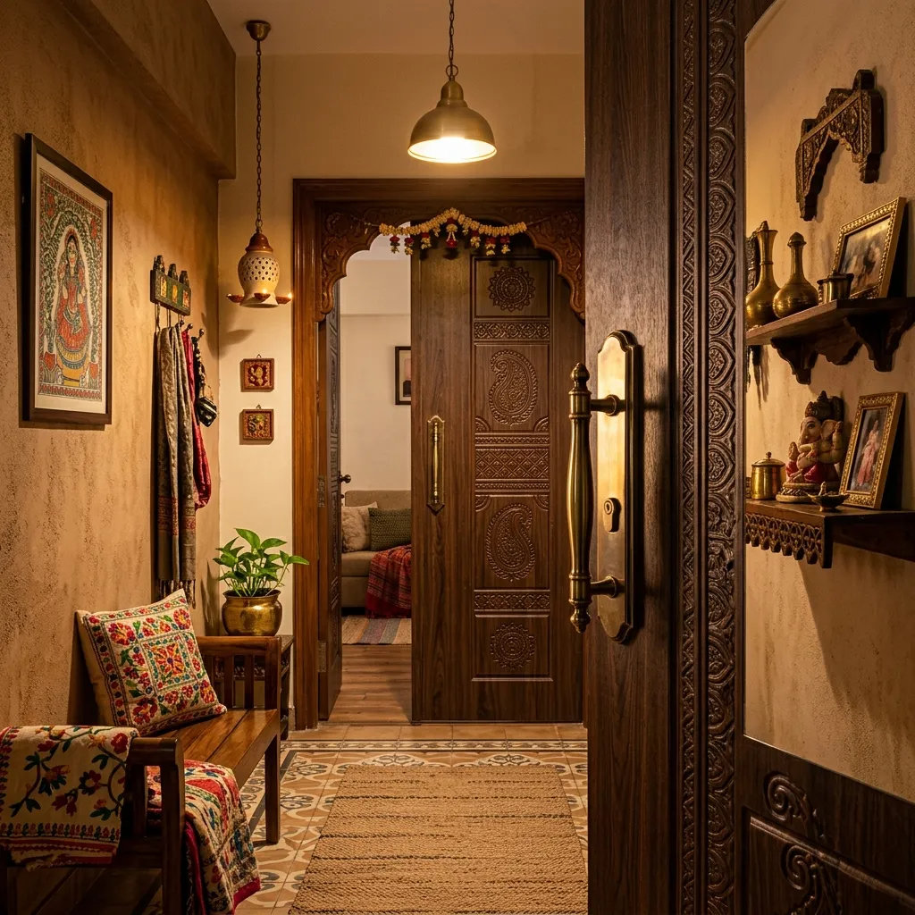 Double Embossed PVC Door
