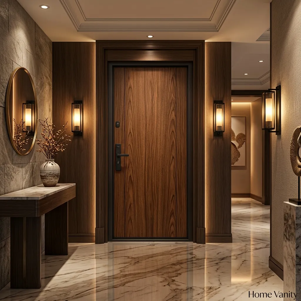 Laminated Brown WPC Door