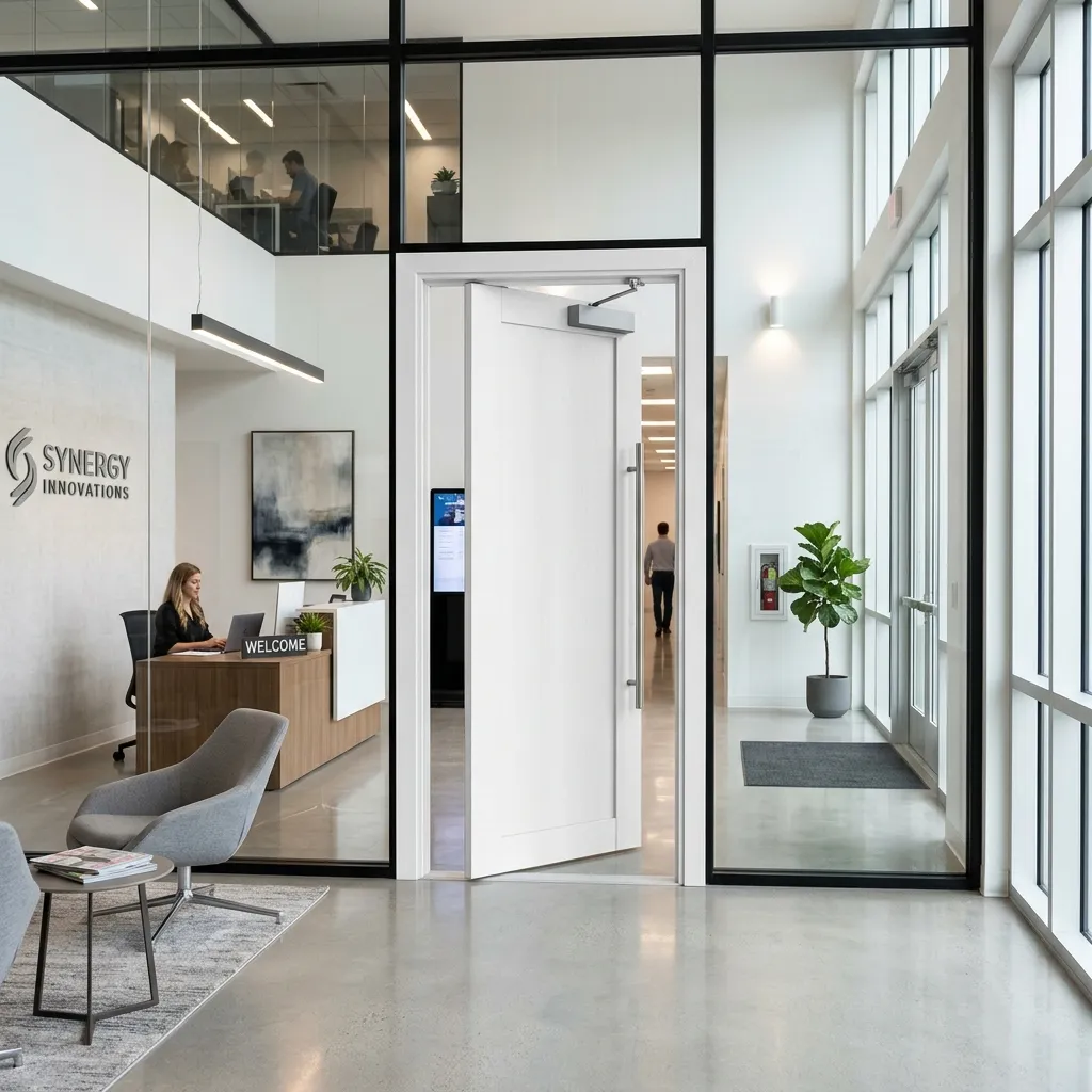 White WPC Door