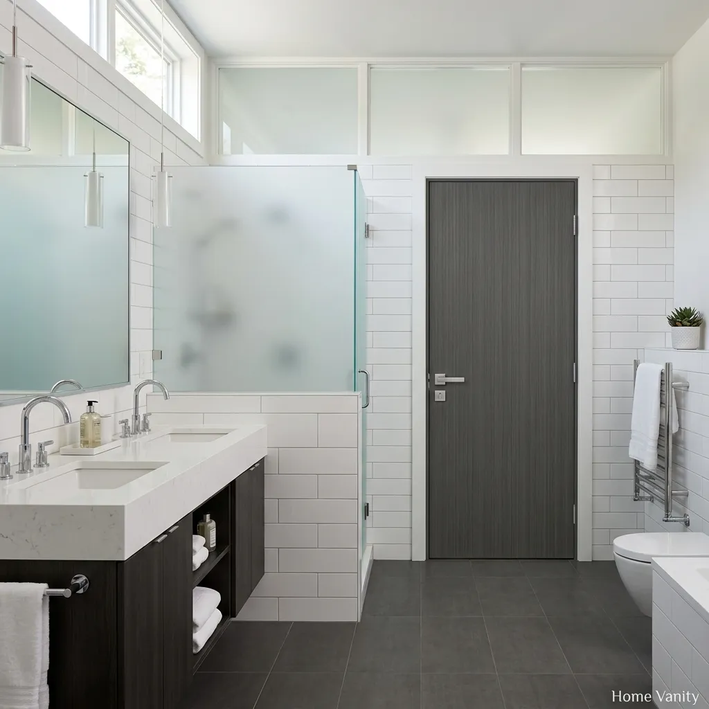 WPC Hinged Bathroom Door